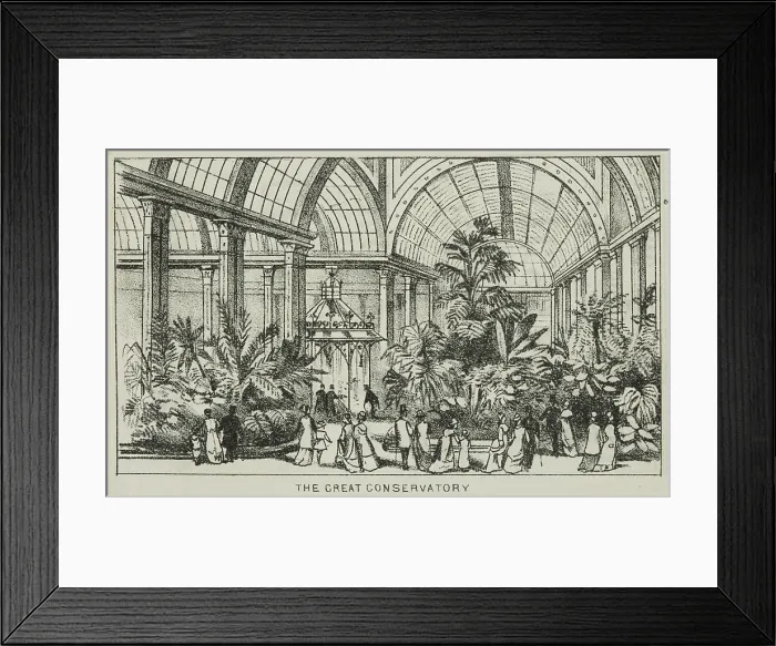 Framed Print : The Great Conservatory at Alexandra Palace, 19th century. Creator: Unknown Framed Print : The Great Conservatory at Alexandra Palace, 19th century. Creator: Unknown