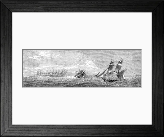 Framed Print : The East African Slave Trade: Mafamale Isle, mouth of the Angoxa, 1873. Creator: Unknown Framed Print : The East African Slave Trade: Mafamale Isle, mouth of the Angoxa, 1873. Creator: Unknown