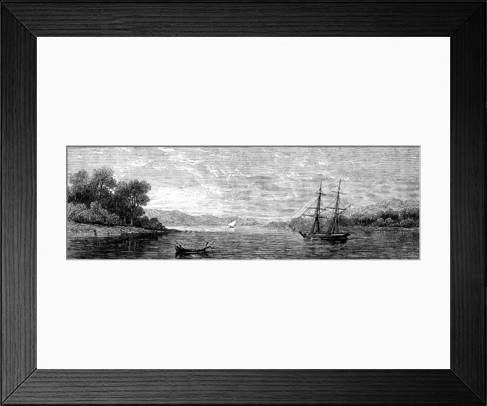 Framed Print : The East African Slave Trade: Rovooma River, 1873. Creator: Unknown Framed Print : The East African Slave Trade: Rovooma River, 1873. Creator: Unknown