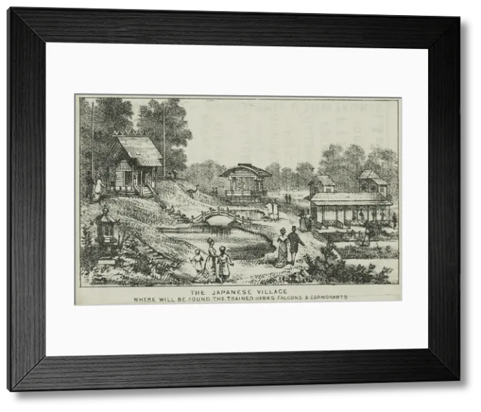 Framed Print : The Japanese Village at Alexandra Palace, 19th century. Creator: Unknown Framed Print : The Japanese Village at Alexandra Palace, 19th century. Creator: Unknown