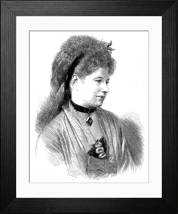 Framed Print : Mdlle. Ilma de Murska, 1873. Creator: Unknown Framed Print : Mdlle. Ilma de Murska, 1873. Creator: Unknown