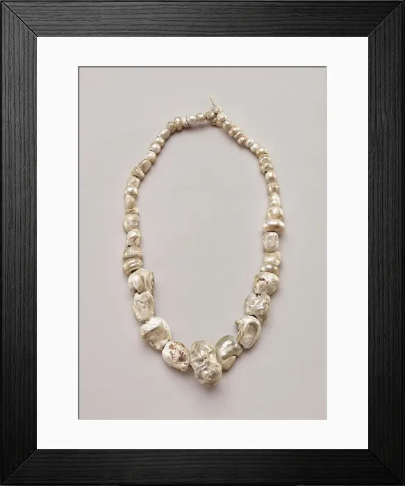 Framed Print : Necklace, 1200-1400. Creator: Unknown Framed Print : Necklace, 1200-1400. Creator: Unknown