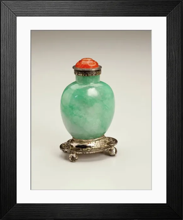 Framed Print : Snuff bottle with lid, date unknown. Creator: Unknown Framed Print : Snuff bottle with lid, date unknown. Creator: Unknown