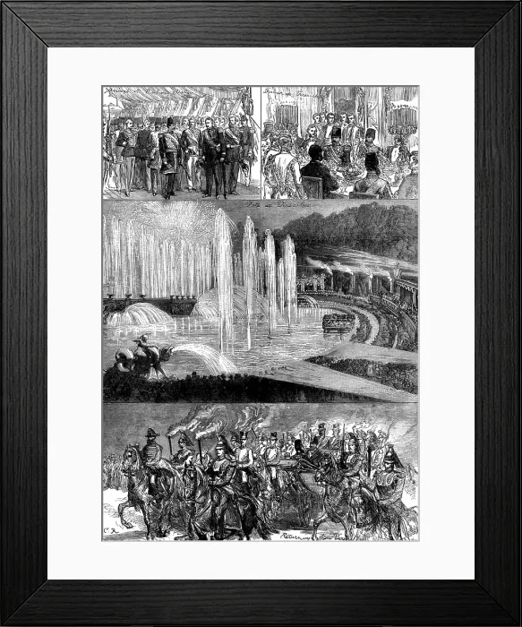 Framed Print : The Shah in Paris, 1873. Creator: Unknown Framed Print : The Shah in Paris, 1873. Creator: Unknown