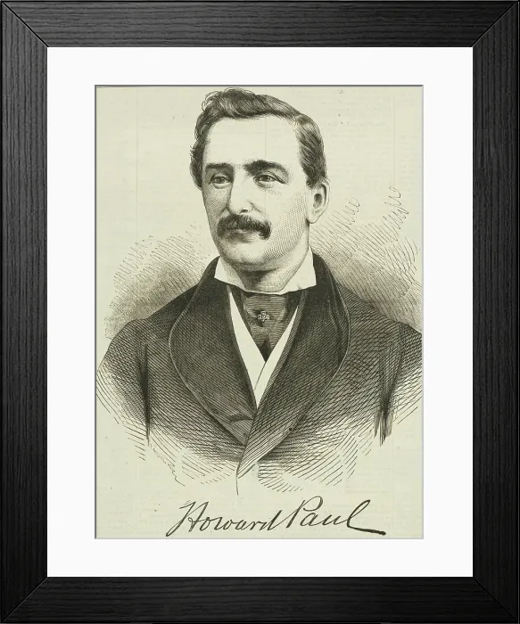 Framed Print : Howard Paul, 1865. Creator: Unknown Framed Print : Howard Paul, 1865. Creator: Unknown