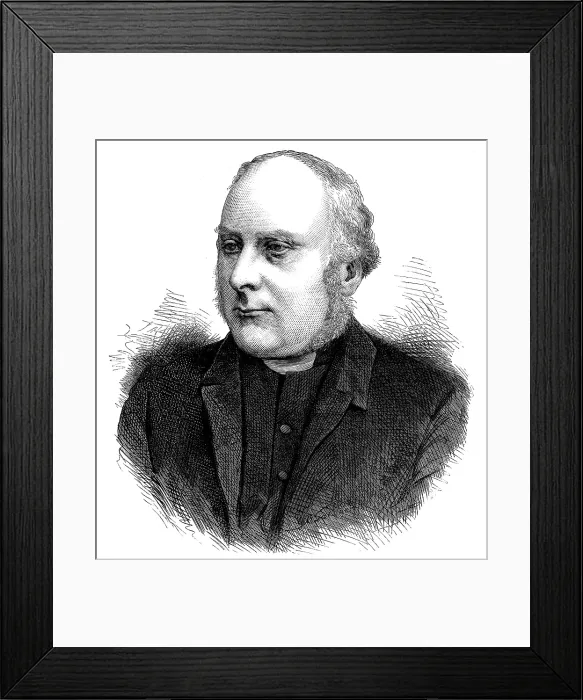 Framed Print : The Right Rev. J. R. Woodford, D.D. the new Bishop of Ely, 1873. Creator: Unknown Framed Print : The Right Rev. J. R. Woodford, D.D. the new Bishop of Ely, 1873. Creator: Unknown