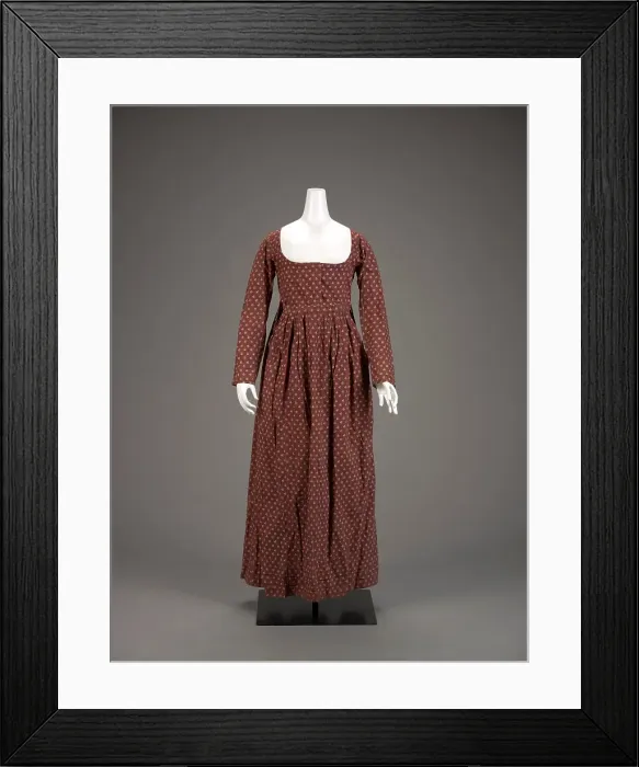 Framed Print : Dress, 1780s-1790s. Creator: Unknown Framed Print : Dress, 1780s-1790s. Creator: Unknown
