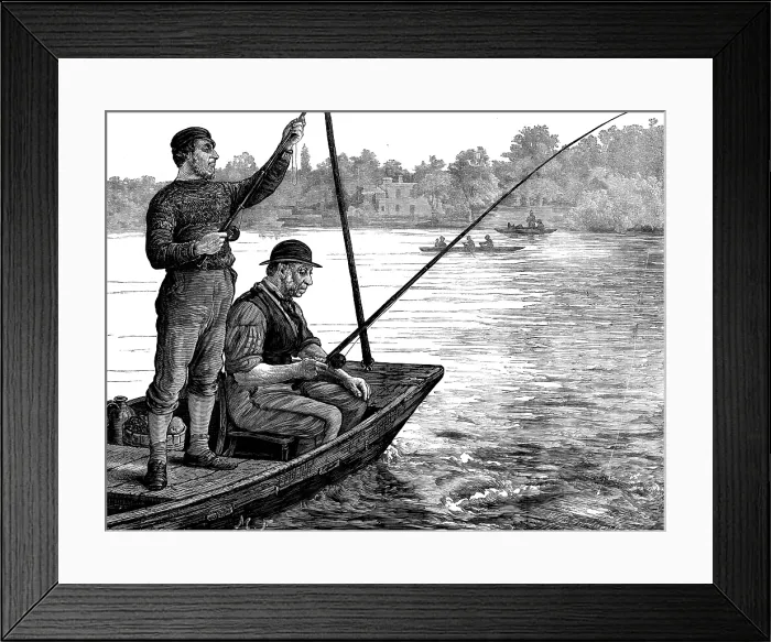 Framed Print : A member of a Thames angling club, 1873. Creator: William Biscombe Gardner Framed Print : A member of a Thames angling club, 1873. Creator: William Biscombe Gardner