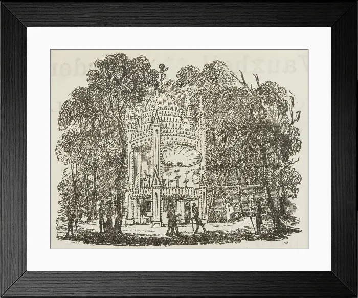 Framed Print : Kennington Bazaar at Vauxhall Gardens, 1888. Creator: Unknown Framed Print : Kennington Bazaar at Vauxhall Gardens, 1888. Creator: Unknown