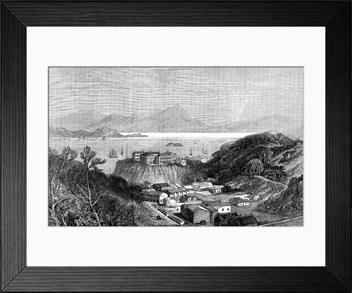 Framed Print : New Royal Naval Hospital, Hong-Kong, 1873. Creator: H. Crane Framed Print : New Royal Naval Hospital, Hong-Kong, 1873. Creator: H. Crane