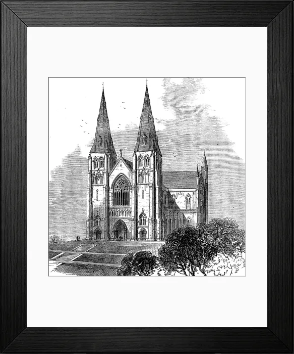 Framed Print : The new Roman Catholic Cathedral at Armagh, 1873. Creator: Unknown Framed Print : The new Roman Catholic Cathedral at Armagh, 1873. Creator: Unknown