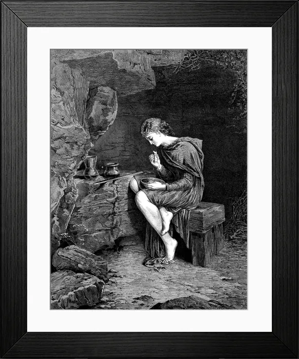 Framed Print : Imogen, by Miss Louisa Starr, from the late Royal Academy exhibition, 1873. Creator: Unknown Framed Print : Imogen, by Miss Louisa Starr, from the late Royal Academy exhibition, 1873. Creator: Unknown