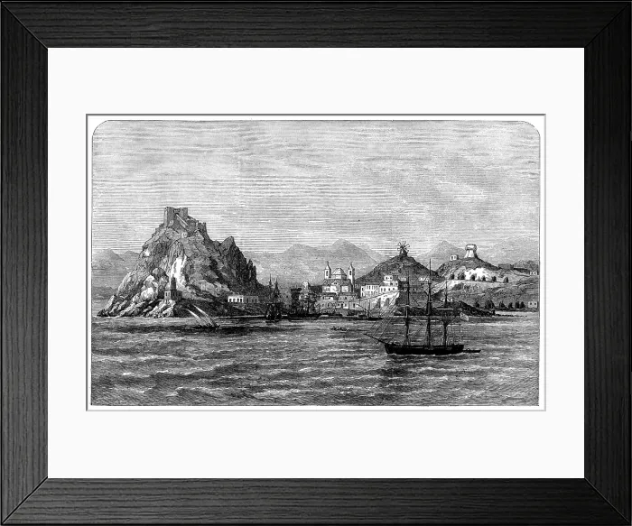 Framed Print : The Civil War in Spain: Aguilas, visited with requisitions by the insurgents of Carthagena, 1873. Creator: Unknown Framed Print : The Civil War in Spain: Aguilas, visited with requisitions by the insurgents of Carthagena, 1873. Creator: Unknown