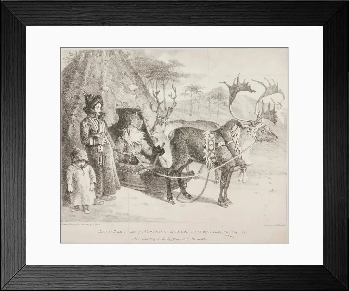 Framed Print : Jannes Holm a Native of Norwegian Lapland, with his Wife & Child, Rein Deer &c, 1822. Creator: Denis Dighton. Jannes Holm a Native of Norwegian Lapland, with his Wife & Child, Rein Deer &c, 1822. Creator: Denis Dighton Framed Print : Jannes Holm a Native of Norwegian Lapland, with his Wife & Child, Rein Deer &c, 1822. Creator: Denis Dighton. Jannes Holm a Native of Norwegian Lapland, with his Wife & Child, Rein Deer &c, 1822. Creator: Denis Dighton