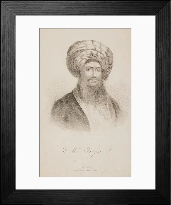 Framed Print : Mr Belzoni, 1822. Creator: Unknown Framed Print : Mr Belzoni, 1822. Creator: Unknown