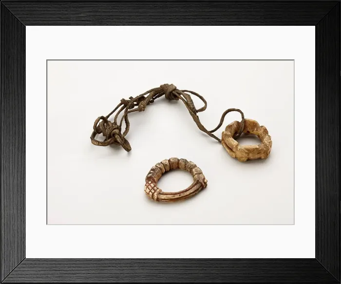 Framed Print : Incised rings, 1880-1910. Creator: Unknown Framed Print : Incised rings, 1880-1910. Creator: Unknown