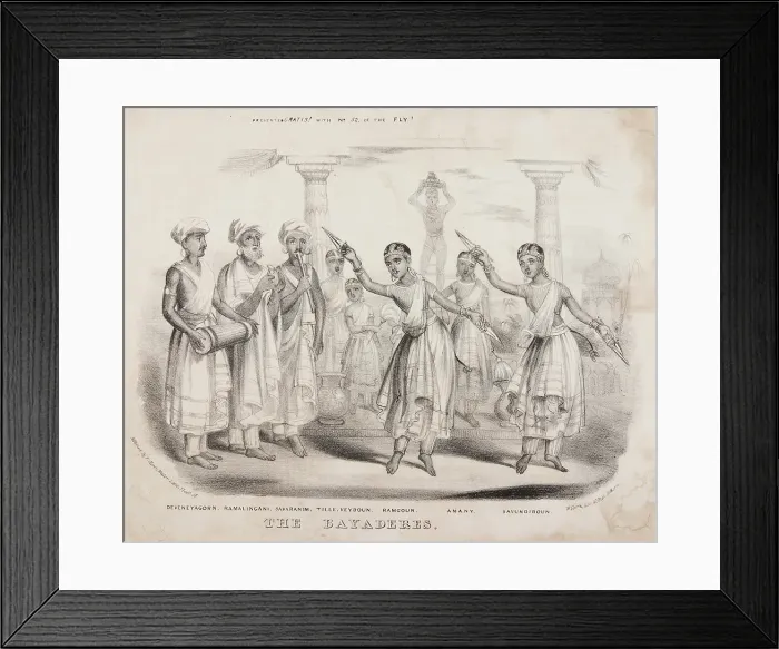 Framed Print : The Bayaderes, 1838. Creator: W Clerk. The Bayaderes, 1838. Creator: W Clerk Framed Print : The Bayaderes, 1838. Creator: W Clerk. The Bayaderes, 1838. Creator: W Clerk