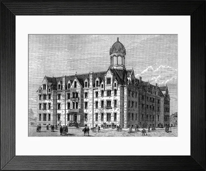 Framed Print : The Fisk University College and Jubilee Hall, Nashville, Tennessee, 1873. Creator: Unknown Framed Print : The Fisk University College and Jubilee Hall, Nashville, Tennessee, 1873. Creator: Unknown