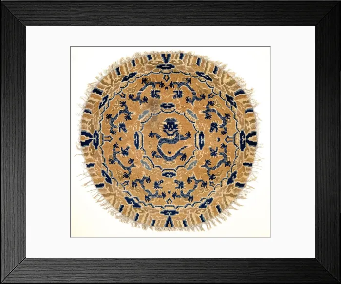 Framed Print : Rug, 19th century. Creator: Unknown Framed Print : Rug, 19th century. Creator: Unknown