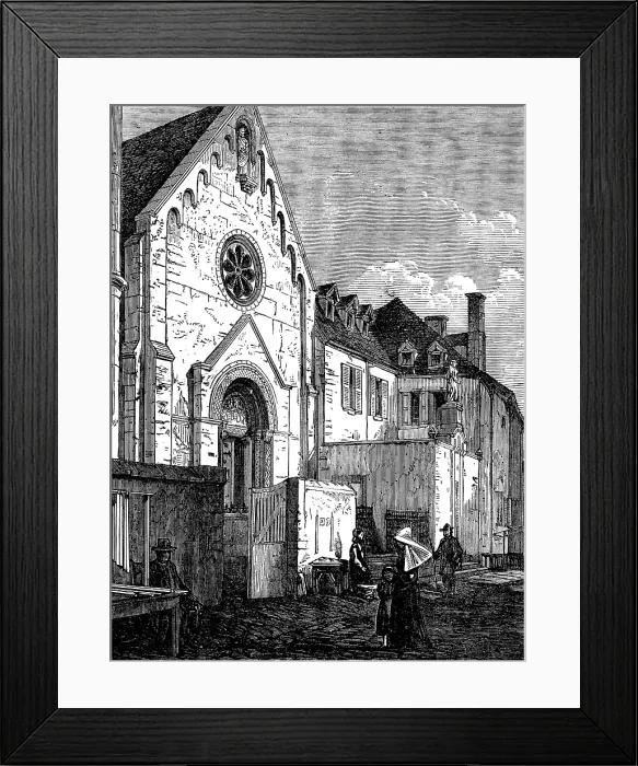 Framed Print : Chapel of the Visitation of Marguerite Marie Alacoque, 1873. Creator: Unknown Framed Print : Chapel of the Visitation of Marguerite Marie Alacoque, 1873. Creator: Unknown