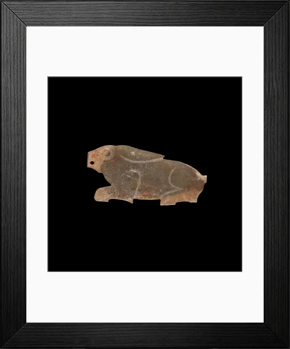Framed Print : Rabbit, about 1000 B.C.E.. Creator: Unknown Framed Print : Rabbit, about 1000 B.C.E.. Creator: Unknown
