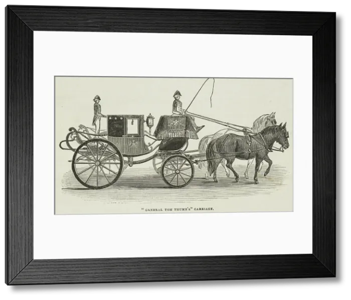 Framed Print : General Tom Thumb's Carriage, 1844. Creator: Unknown. General Tom Thumb's Carriage, 1844. Creator: Unknown Framed Print : General Tom Thumb's Carriage, 1844. Creator: Unknown. General Tom Thumb's Carriage, 1844. Creator: Unknown
