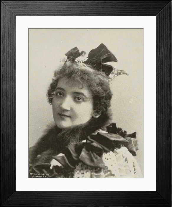 Framed Print : Mademoiselle Emma Calve of the Metropolitan Opera Company Season 1893-4, 1893. Creator: Unknown Framed Print : Mademoiselle Emma Calve of the Metropolitan Opera Company Season 1893-4, 1893. Creator: Unknown