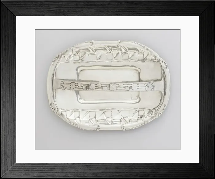 Framed Print : Tudric Cake Basket, about 1905. Creators: Archibald Knox, William Hair Haseler, Liberty and Company. Tudric Cake Basket, about 1905. Creators: Archibald Knox, William Hair Haseler, Liberty and Company Framed Print : Tudric Cake Basket, about 1905. Creators: Archibald Knox, William Hair Haseler, Liberty and Company. Tudric Cake Basket, about 1905. Creators: Archibald Knox, William Hair Haseler, Liberty and Company