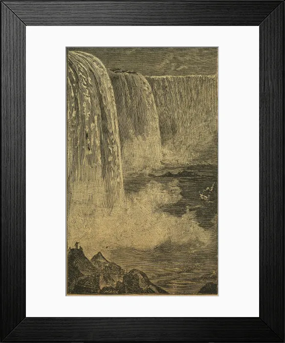 Framed Print : Model of Niagara Falls and North American Indians from Mr Catlin's lecture...Egyptian Hall, 1842. Creator: Unknown. Model of Niagara Falls and North American Indians from Mr Catlin's lecture...Egyptian Hall, 1842. Creator: Unknown Framed Print : Model of Niagara Falls and North American Indians from Mr Catlin's lecture...Egyptian Hall, 1842. Creator: Unknown. Model of Niagara Falls and North American Indians from Mr Catlin's lecture...Egyptian Hall, 1842. Creator: Unknown