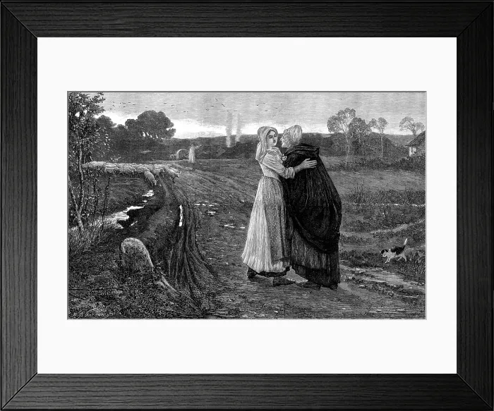 Framed Print : Good-bye, God Bless You! from the picture by P. R. Morris...Royal Academy, 1873. Creator: William Biscombe Gardner Framed Print : Good-bye, God Bless You! from the picture by P. R. Morris...Royal Academy, 1873. Creator: William Biscombe Gardner