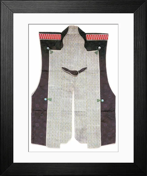 Framed Print : Man's Sleeveless Surcoat Worn Over Armor (Jinbaori), early 19th century. Creator: Unknown. Man's Sleeveless Surcoat Worn Over Armor (Jinbaori), early 19th century. Creator: Unknown Framed Print : Man's Sleeveless Surcoat Worn Over Armor (Jinbaori), early 19th century. Creator: Unknown. Man's Sleeveless Surcoat Worn Over Armor (Jinbaori), early 19th century. Creator: Unknown