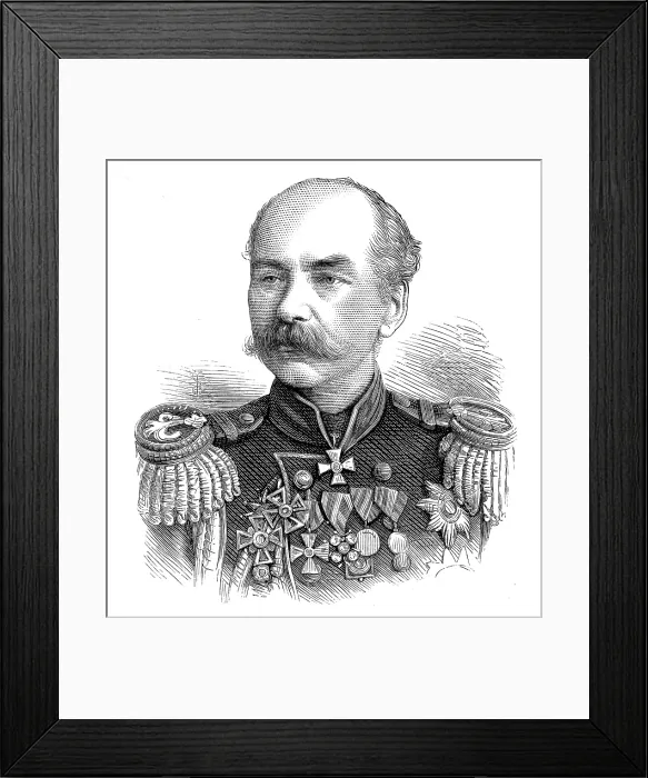 Framed Print : General Kaufmann, commander of the Russian expedition to Khiva, 1873. Creator: Unknown Framed Print : General Kaufmann, commander of the Russian expedition to Khiva, 1873. Creator: Unknown