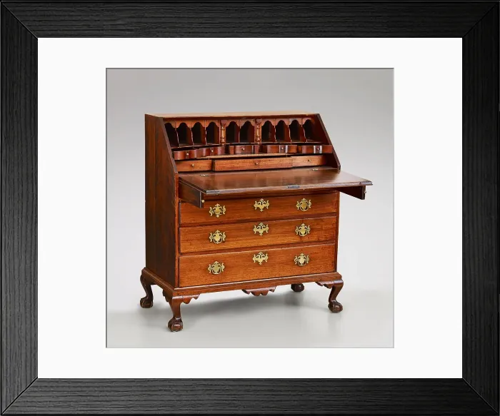 Framed Print : Slant-front desk, about 1755-1785. Creator: Unknown Framed Print : Slant-front desk, about 1755-1785. Creator: Unknown