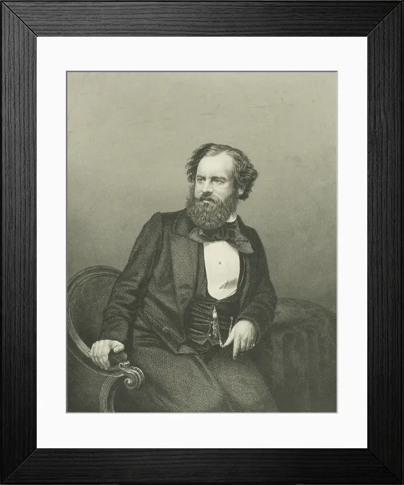 Framed Print : Portrait of Mr Albert Smith, 1859. Creator: Unknown Framed Print : Portrait of Mr Albert Smith, 1859. Creator: Unknown