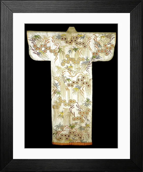 Framed Print : Married Woman's Robe (Kosode), 1789-1800. Creator: Unknown. Married Woman's Robe (Kosode), 1789-1800. Creator: Unknown Framed Print : Married Woman's Robe (Kosode), 1789-1800. Creator: Unknown. Married Woman's Robe (Kosode), 1789-1800. Creator: Unknown