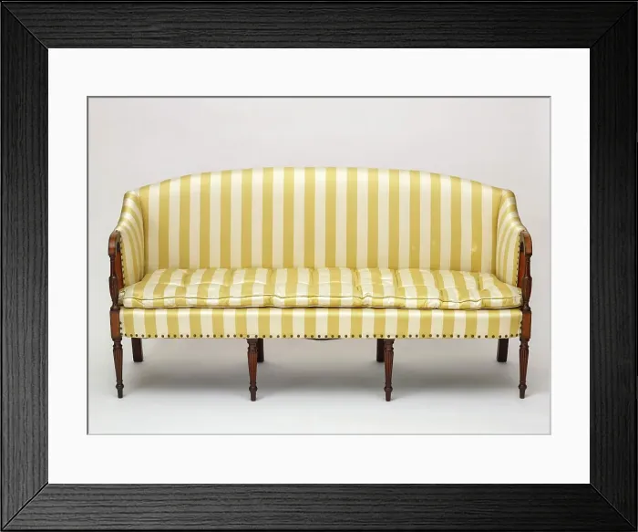 Framed Print : Sofa, about 1800. Creator: Unknown Framed Print : Sofa, about 1800. Creator: Unknown