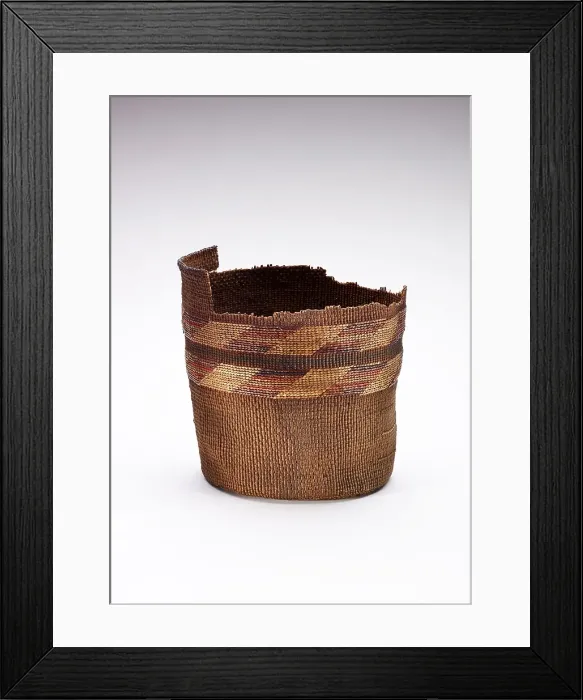 Framed Print : Basket, 1870-1886. Creator: Unknown