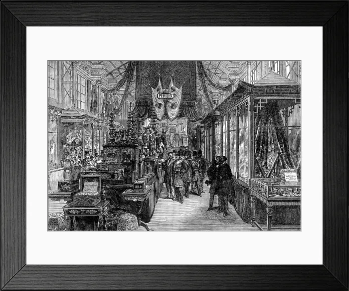 Framed Print : The Vienna Exhibition: the Chinese and Persian Courts, 1873. Creator: Unknown Framed Print : The Vienna Exhibition: the Chinese and Persian Courts, 1873. Creator: Unknown