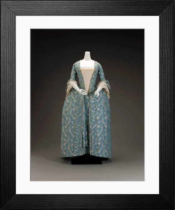 Framed Print : Dress, about 1760. Creator: Unknown Framed Print : Dress, about 1760. Creator: Unknown