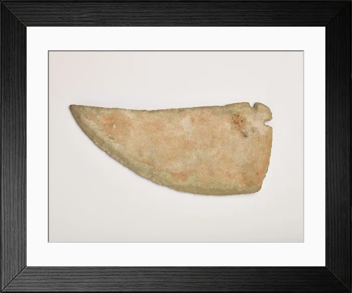 Framed Print : Corner tang knife blade, 2000-250 BCE. Creator: Unknown Framed Print : Corner tang knife blade, 2000-250 BCE. Creator: Unknown