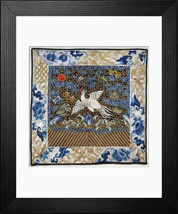 Framed Print : Rank Insignia, Fifth Degree Civil, Silver Pheasant, about 1880. Creator: Unknown Framed Print : Rank Insignia, Fifth Degree Civil, Silver Pheasant, about 1880. Creator: Unknown