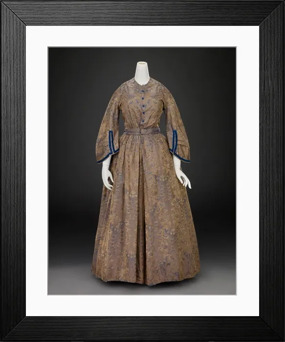 Framed Print : Dress, 1860s. Creator: Unknown Framed Print : Dress, 1860s. Creator: Unknown