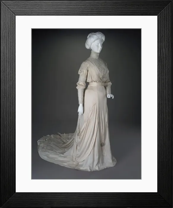 Framed Print : Wedding Dress, about 1910. Creator: Unknown Framed Print : Wedding Dress, about 1910. Creator: Unknown