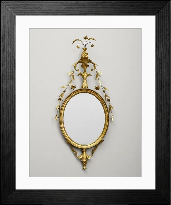 Framed Print : Mirror, about 1790. Creator: Unknown Framed Print : Mirror, about 1790. Creator: Unknown