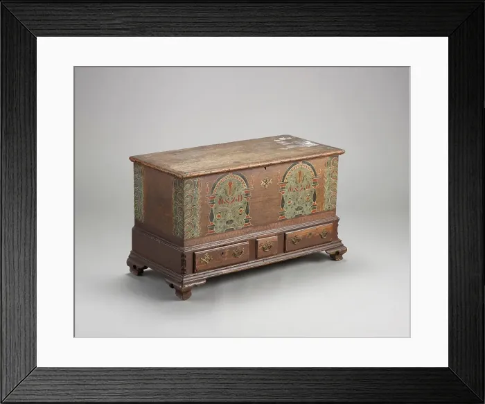 Framed Print : Dower chest, 1799. Creator: Unknown Framed Print : Dower chest, 1799. Creator: Unknown