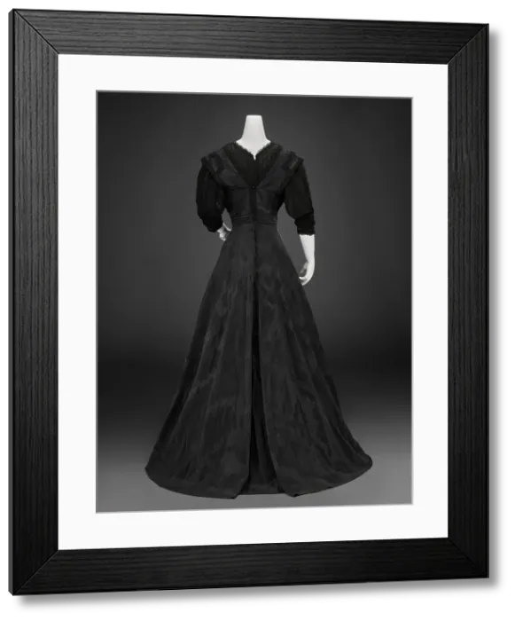 Framed Print : Dress (possibly for mourning), about 1910. Creator: Unknown Framed Print : Dress (possibly for mourning), about 1910. Creator: Unknown