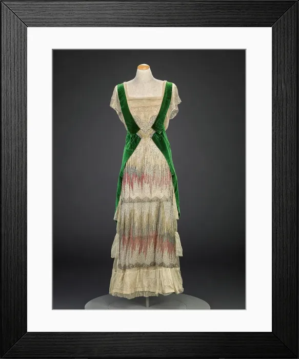 Framed Print : Dress, 1910-1915. Creator: Unknown Framed Print : Dress, 1910-1915. Creator: Unknown