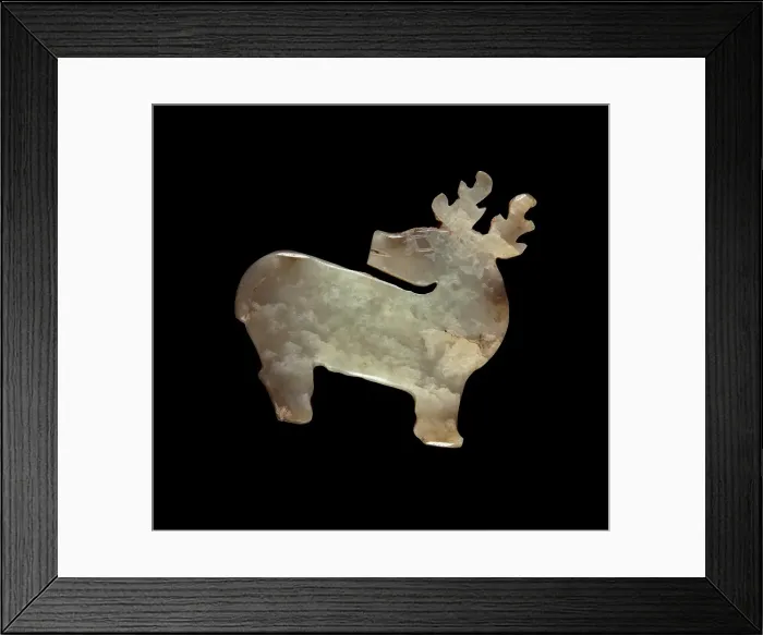 Framed Print : Deer pendant, 1000s B.C.E.. Creator: Unknown Framed Print : Deer pendant, 1000s B.C.E.. Creator: Unknown