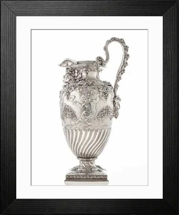 Framed Print : Wine ewer, about 1890. Creator: Tiffany & Co Framed Print : Wine ewer, about 1890. Creator: Tiffany & Co