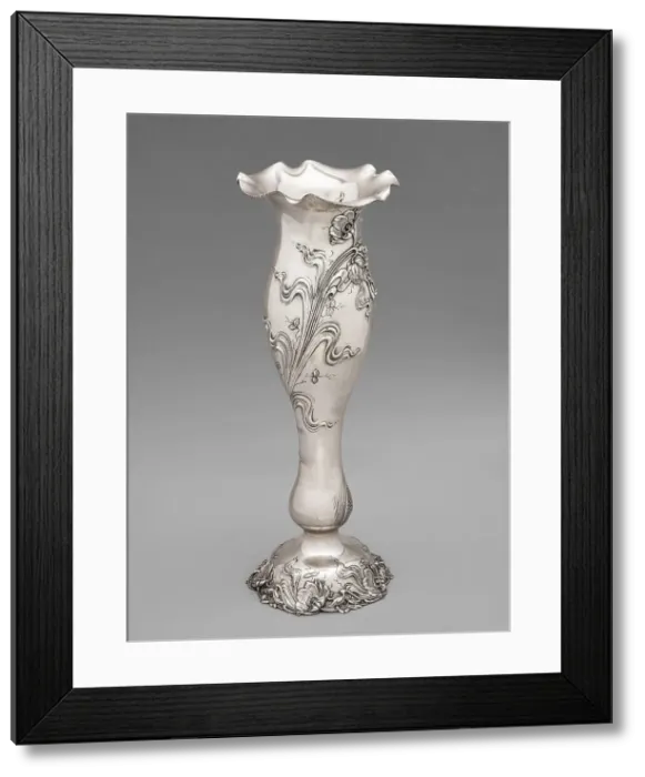 Framed Print : Vase, about 1900-1910. Creator: George W Shiebler and Company Framed Print : Vase, about 1900-1910. Creator: George W Shiebler and Company